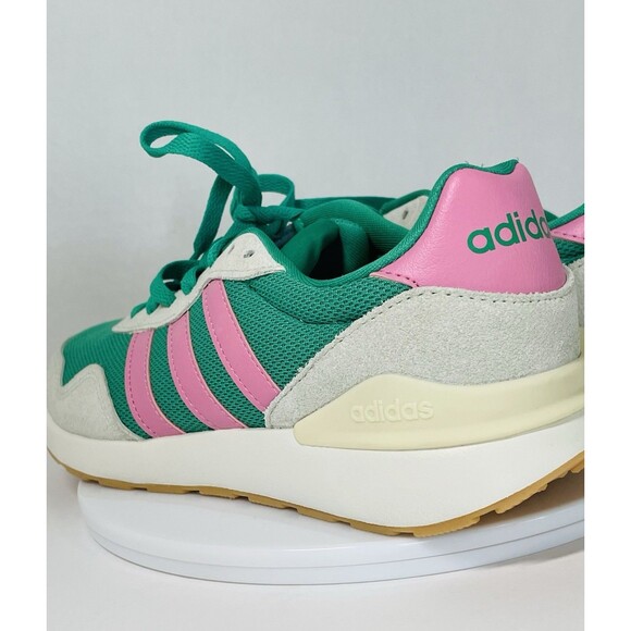 Adidas Run 60s 4.0 Running Shoe Women’s 6.5 Semi Court Green/ Bliss Pink JR6631 - Picture 6 of 14